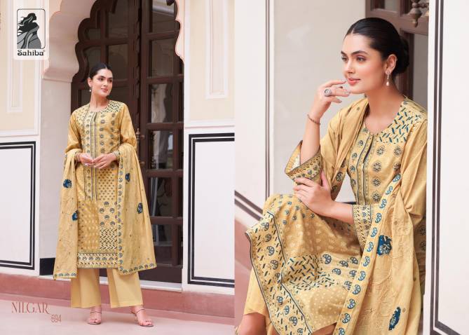 Nilgar By Sahiba Hand Work Cotton Dress Material Wholesale Shop In Surat